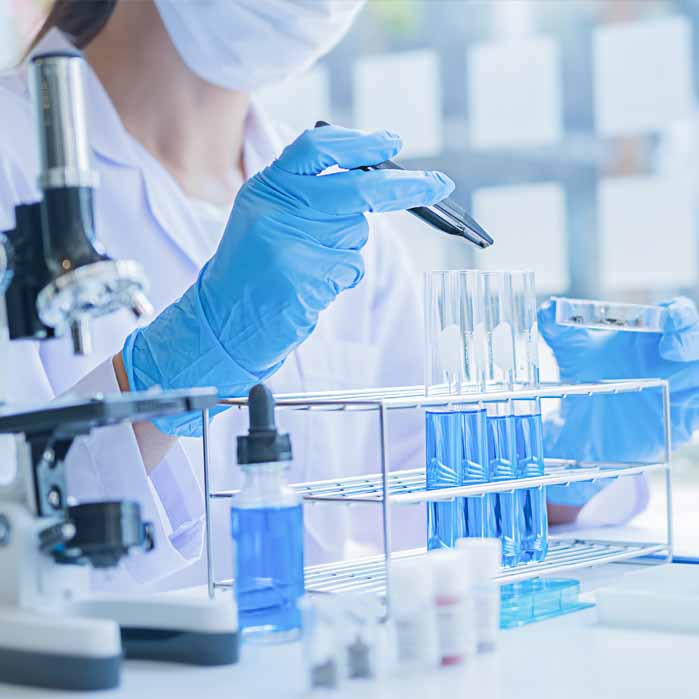 doctor doing lab testing doctor doing lab testing