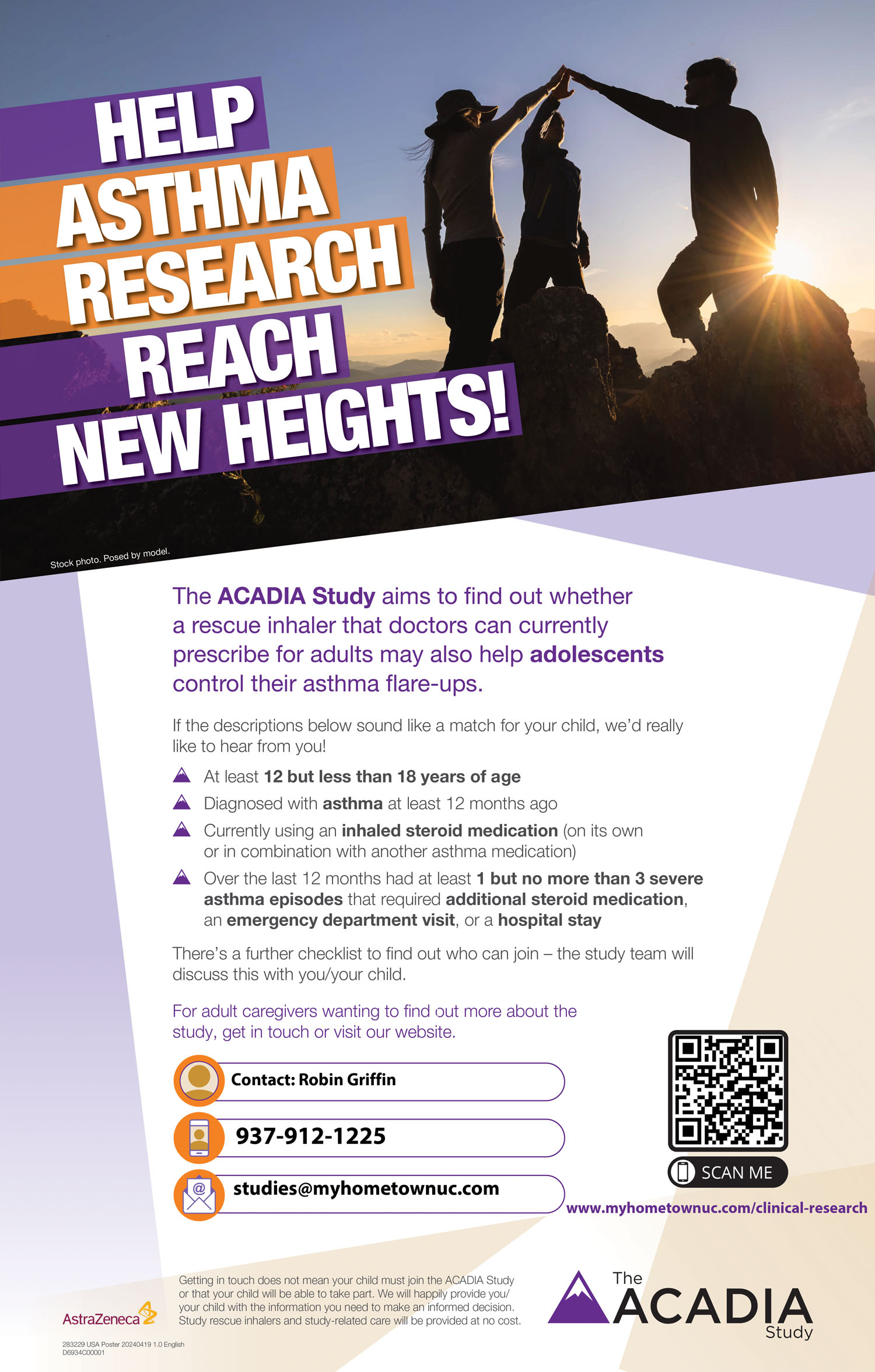 Adolecent Asthma Study Flyer